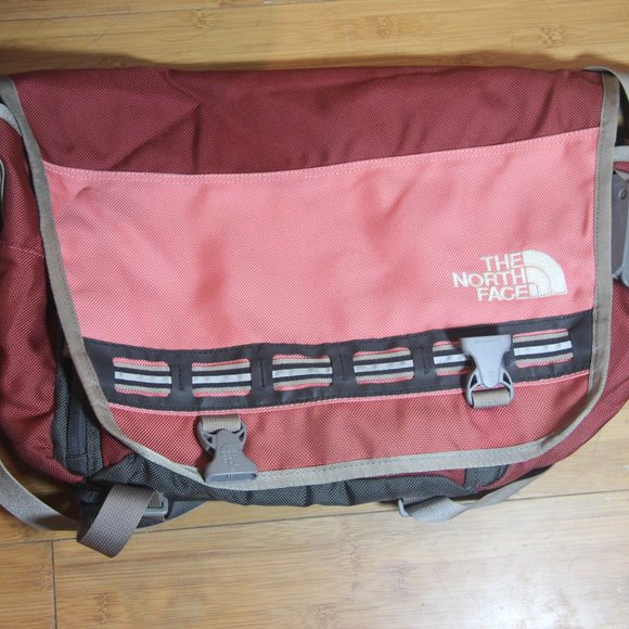 The North Face Bags North Face Messenger Bag Pink Maroon Poshmark